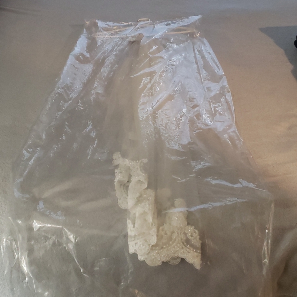 Ivory Wedding Veil - Picture 2 of 4